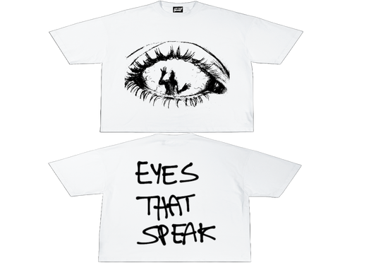 “Eyes that speak” heavy weight graphic Tee