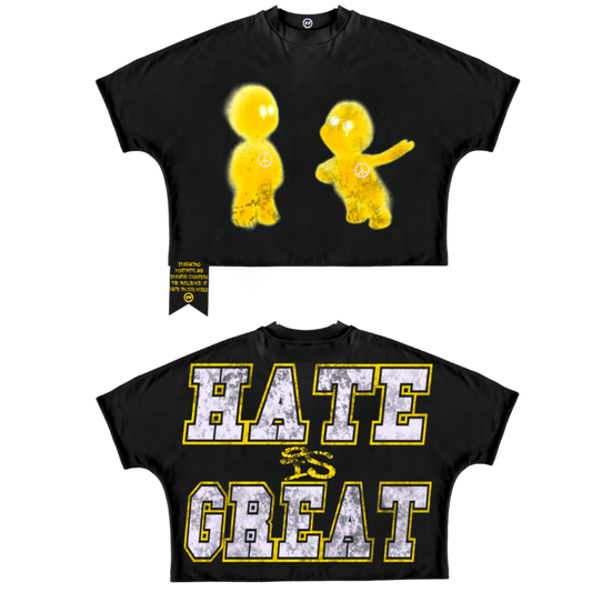 “Hate is great” boxy tee